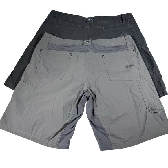 KUHL Men’s Shorts Lot 3 Pair Size 40 Radikl Khaki Gray Dark Gray Outdoor Hiking - Picture 14 of 15